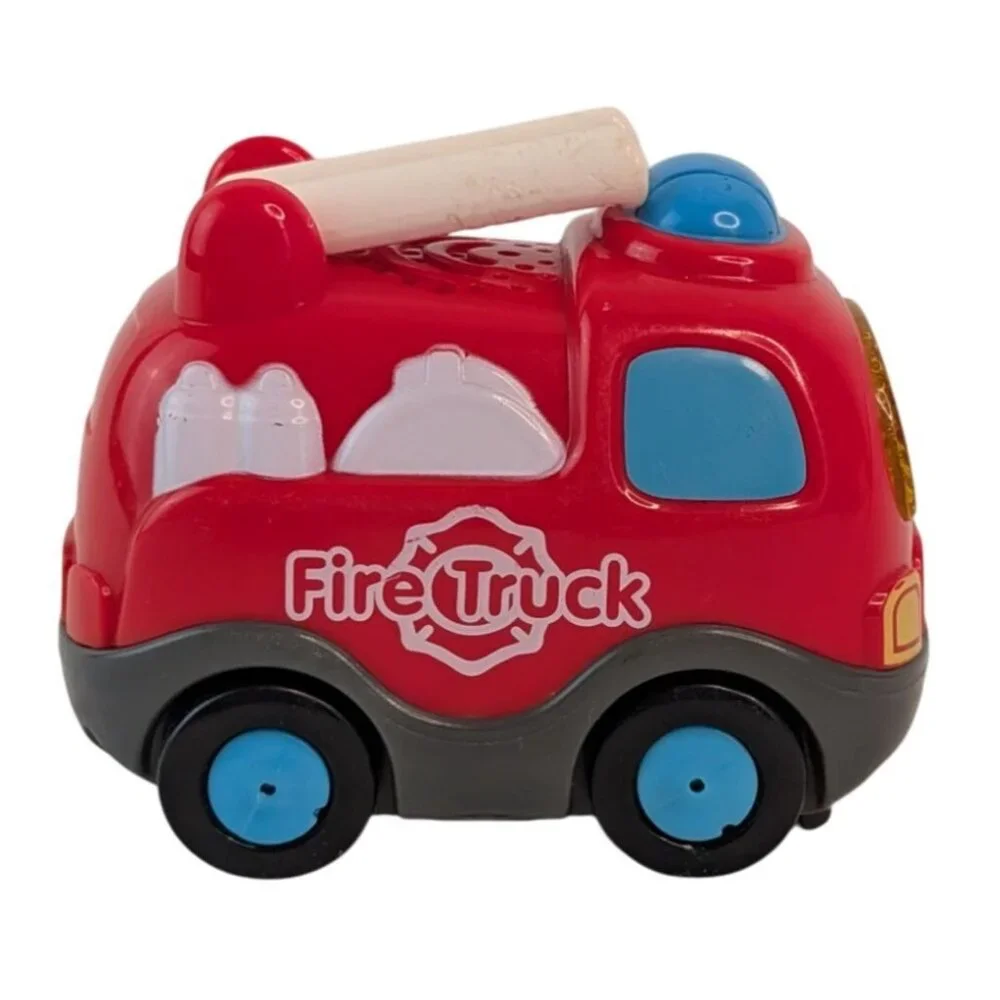Vtech Go Go Smart Wheels Red‎ Fire Truck & Police Car Vehicle Lot Tested
